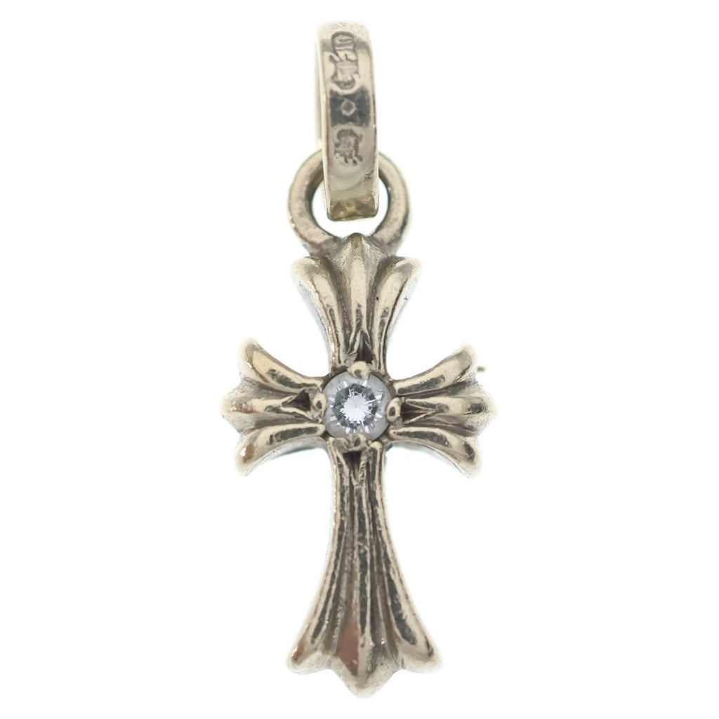 CHROME HEARTS(クロムハーツ) 18K BBY FAT 1DIA ベイビーファット ホワイトゴールドネックレストップ チャーム