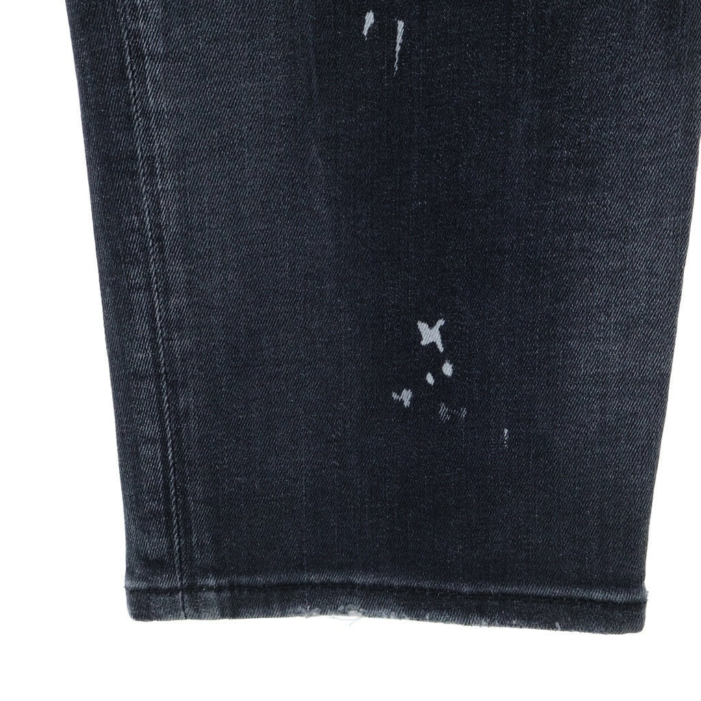 DSQUARED2(ディースクエアード) 21AW SKATER JEAN ダメージ加工 スキニージーンズ デニムパンツ ブラック S74LB0997
