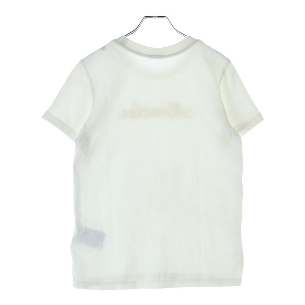 MONCLER(モンクレール) MAGLIA MANICA CORTA ロープ風ロゴ 半袖Tシャツ カットソー ホワイト レディース L10938C00051 89AUG