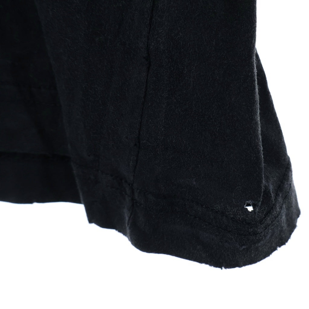BALENCIAGA(バレンシアガ) バーニングユニティロゴ ダメージ加工 長袖Tシャツ カットソー ブラック 796917 TQVW6