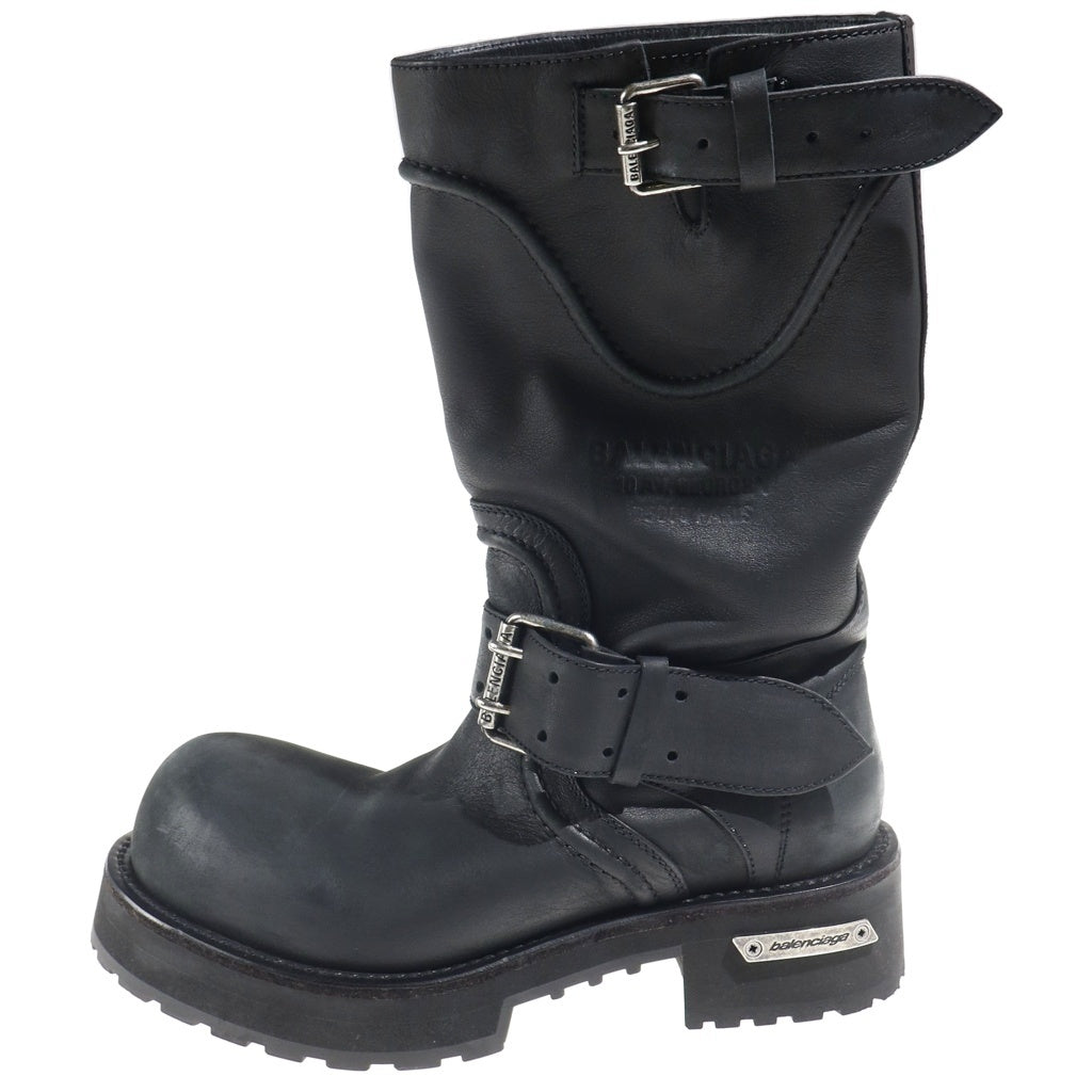 BALENCIAGA(バレンシアガ) VENOM ヴェノムレザーロングブーツ ブラック 833581