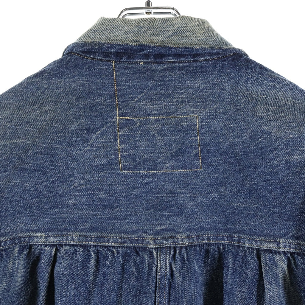 SAINT MICHAEL(セントマイケル) 25SS×BerBerJin DENIM JACKET DAMAGE ベルベルジン ダメージ加工 デニムジャケット インディゴ SM-HR8-0000-C39