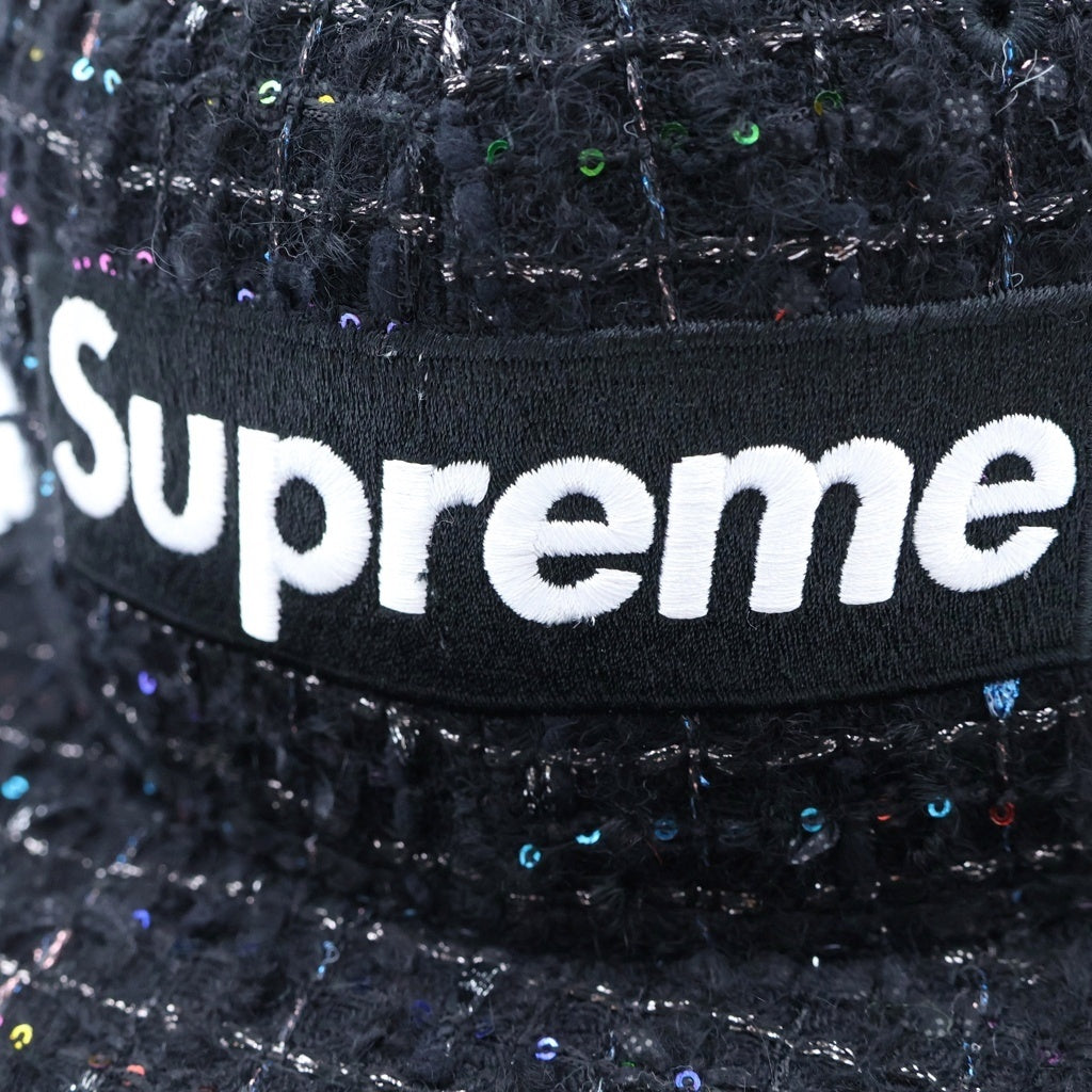 SUPREME(シュプリーム) 25AW ×NEWERA Boucle Box Cap ニューエラ ブークレ ボックスロゴキャップ ブラック