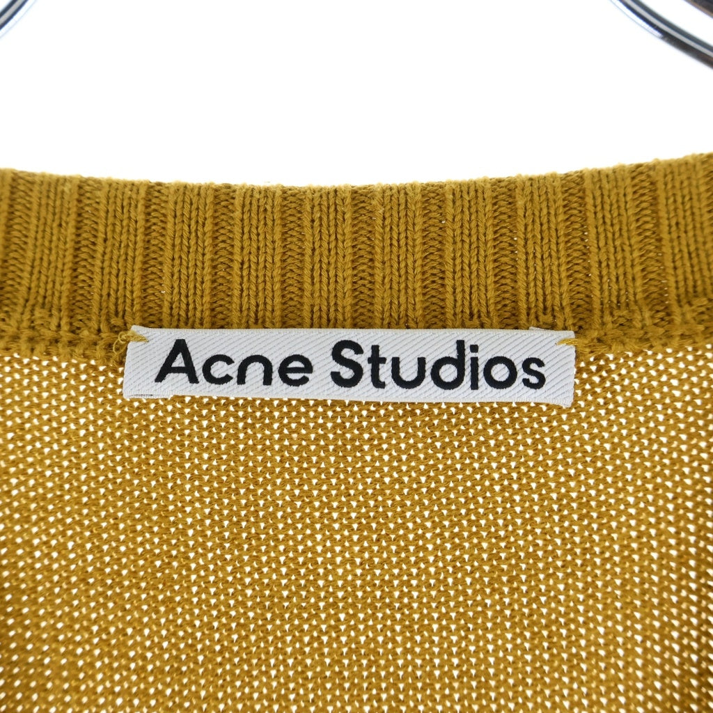 Acne Studios(アクネ ストゥディオズ) 22SS オーバーサイズド ノースリーブ ニットカーディガン ブラウン FN-MN-KNIT000313