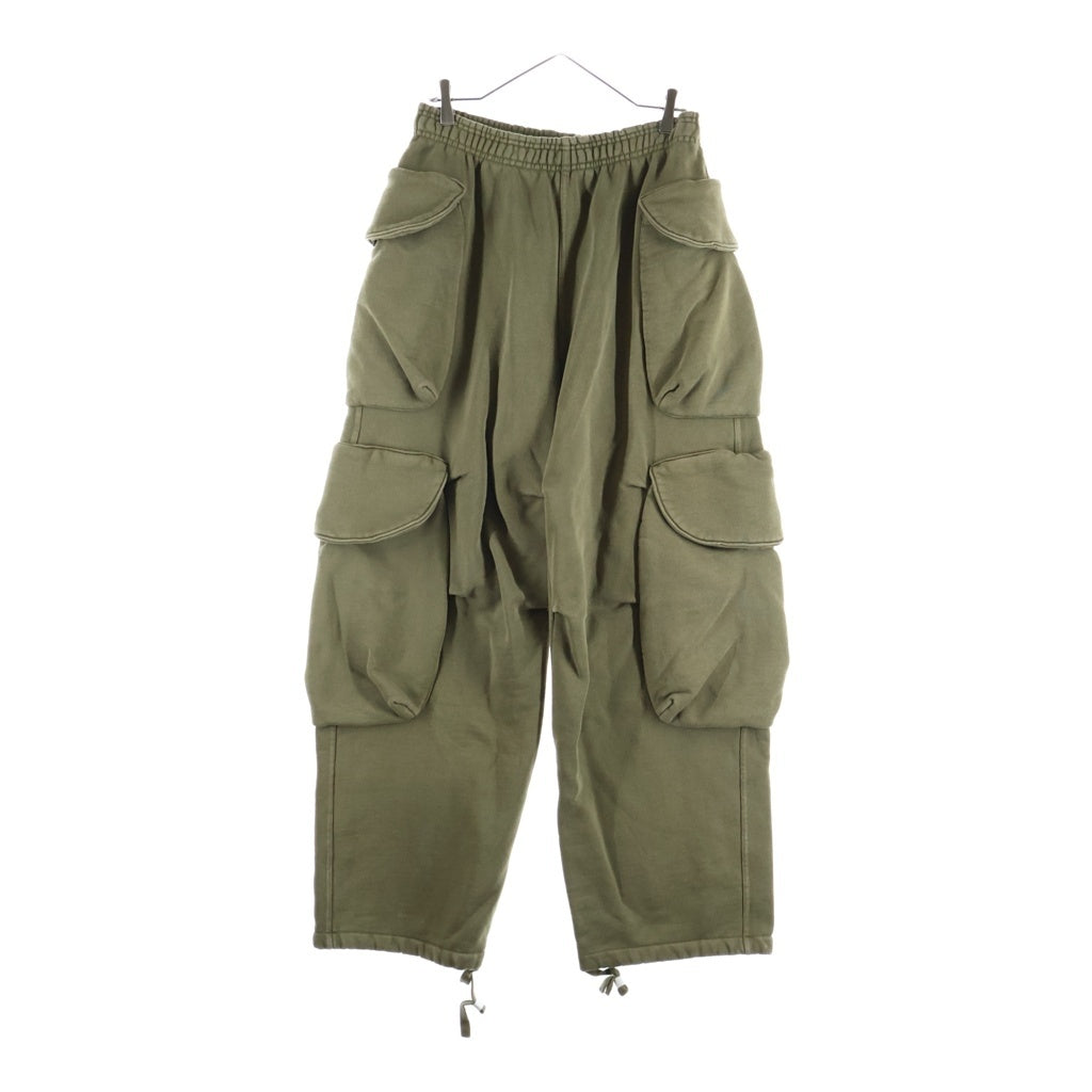 entire studios(エンタイア スタジオ) 24SS HEAVY GOCAR SWEAT PANTS ヘビーカーゴ スウェットパンツ カーキ ES2379 P00130