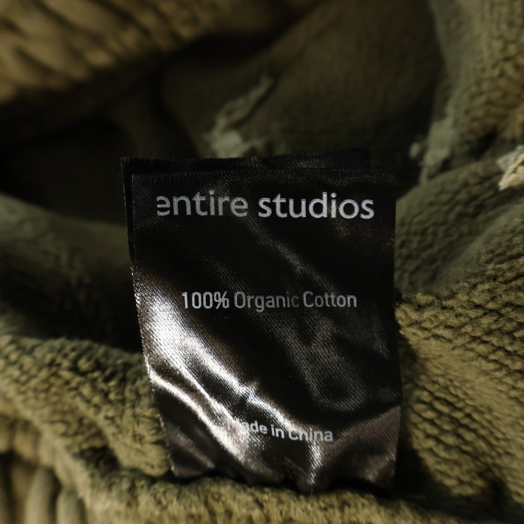 entire studios(エンタイア スタジオ) 24SS HEAVY GOCAR SWEAT PANTS ヘビーカーゴ スウェットパンツ カーキ ES2379 P00130
