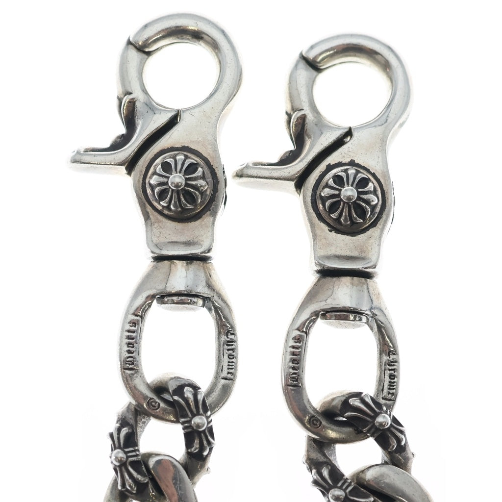 CHROME HEARTS(クロムハーツ) FANCY LONG-T/2クリップロングファンシー ウォレットチェーン シルバー BCA075