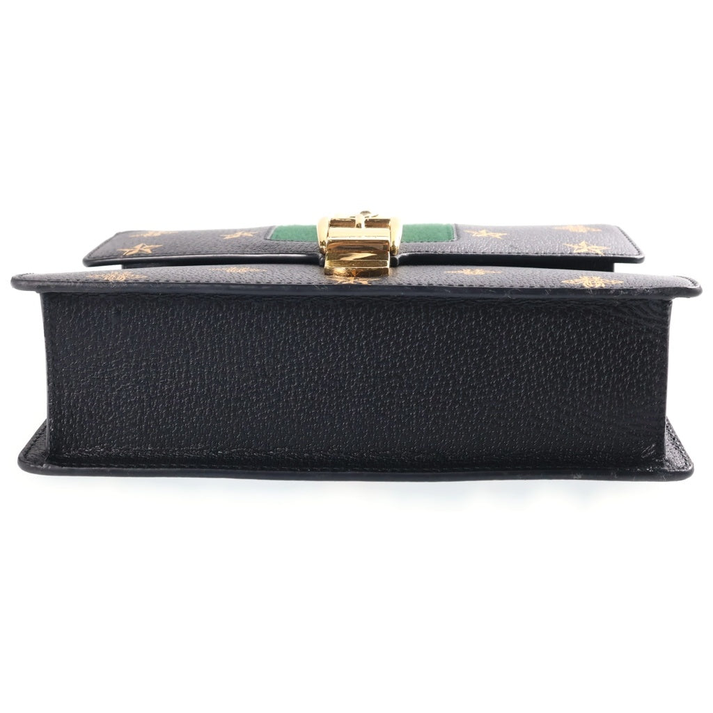 GUCCI(グッチ) シルヴィ シェリーライン ビー スター 2WAY ショルダーバッグ バッグ レディース ブラック 524405
