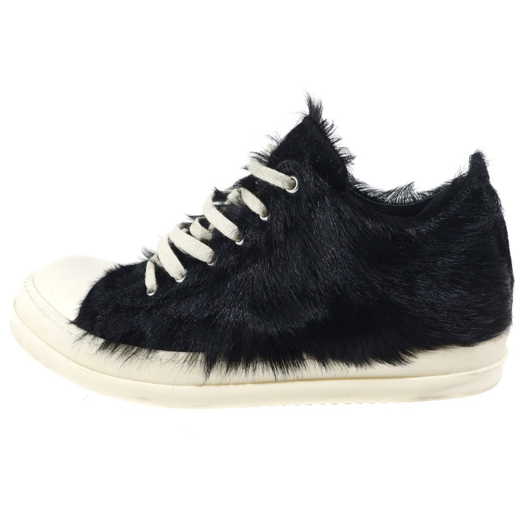 Rick Owens(リックオウエンス) Tower Low Sneaks ヘアオンレザー タワーロースニークス ローカットスニーカー ブラック 262232M237050