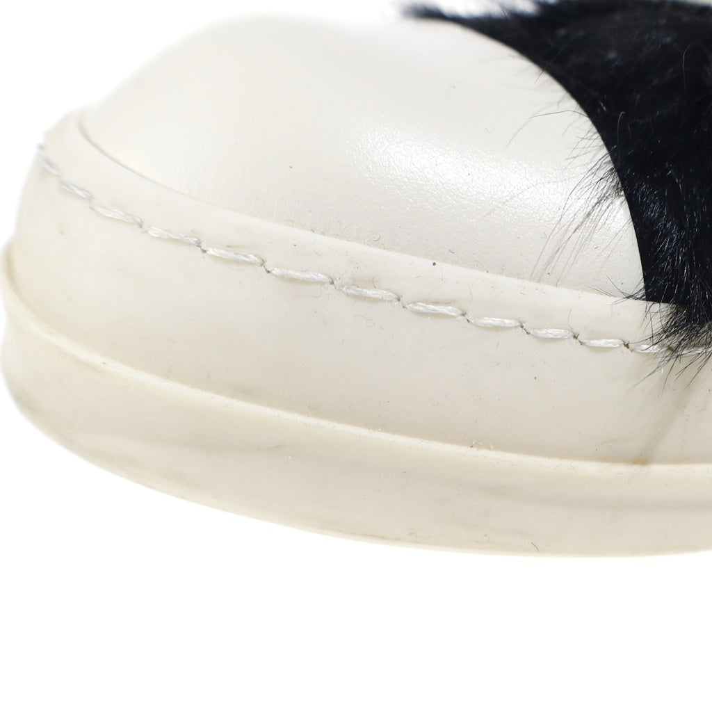 Rick Owens(リックオウエンス) Tower Low Sneaks ヘアオンレザー タワーロースニークス ローカットスニーカー ブラック 262232M237050