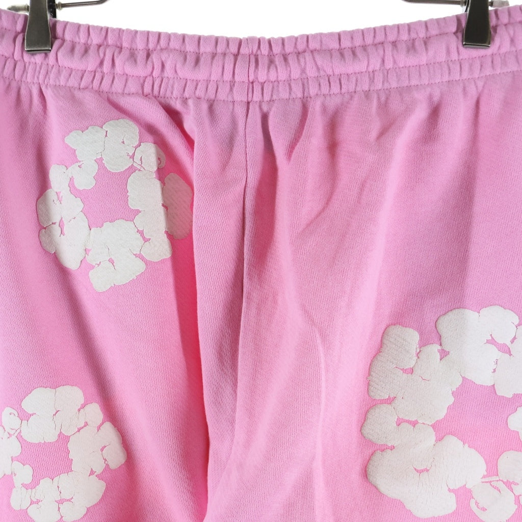 DENIM TEARS(デニムティアーズ) Cotton Wreath Sweatpant コットン フラワー スウェットパンツ ピンク