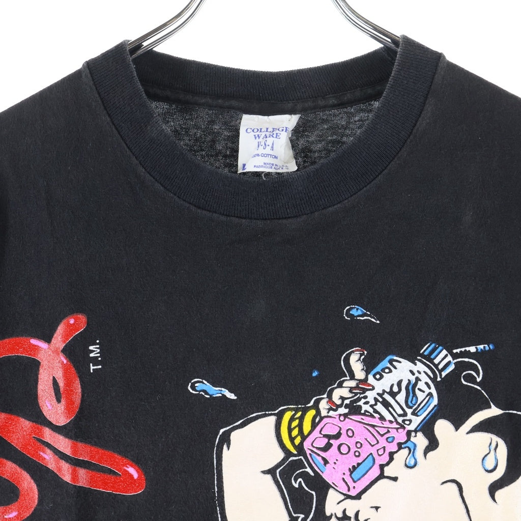 VINTAGE(ヴィンテージ) 1993 Betty Boop Gym Workout ベティー ブープ ワークアウトプリント 半袖シャツ カットソー ブラック