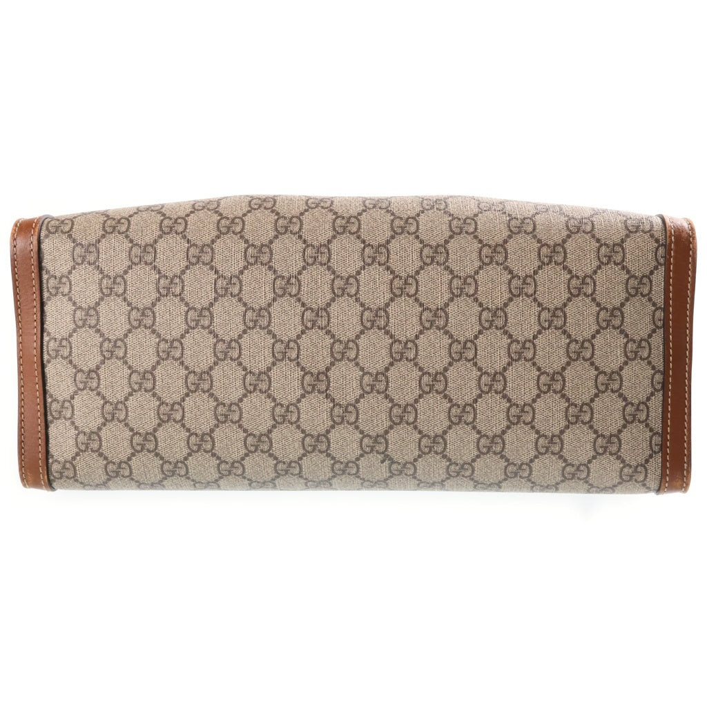 GUCCI(グッチ) GGスプリーム パドロック チェーントートバッグ ブラウン 479197