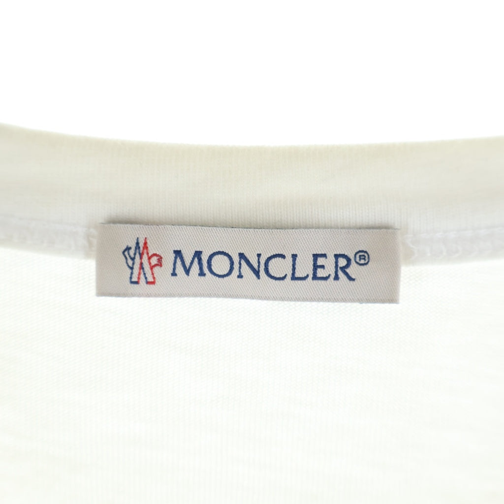 MONCLER(モンクレール) MAGLIA T-SHIRT マグリア ロゴ Tシャツ 半袖カットソー ホワイト G10918C7E120 8390T