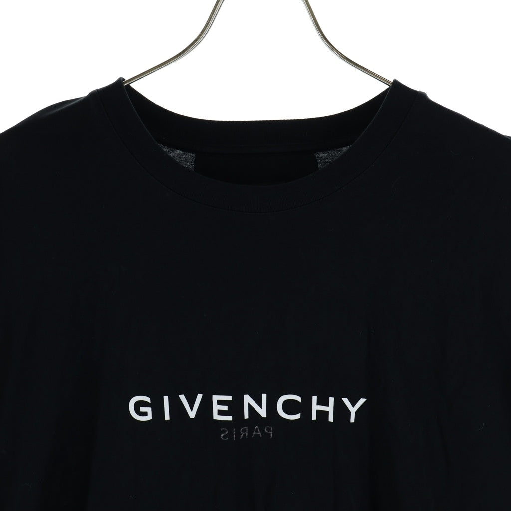 GIVENCHY(ジバンシィ) OVERSIZED FIT T-SHIRT オーバーサイズ 両面ロゴ反転 半袖Tシャツ 半袖カットソー ブラック BM71533Y6B
