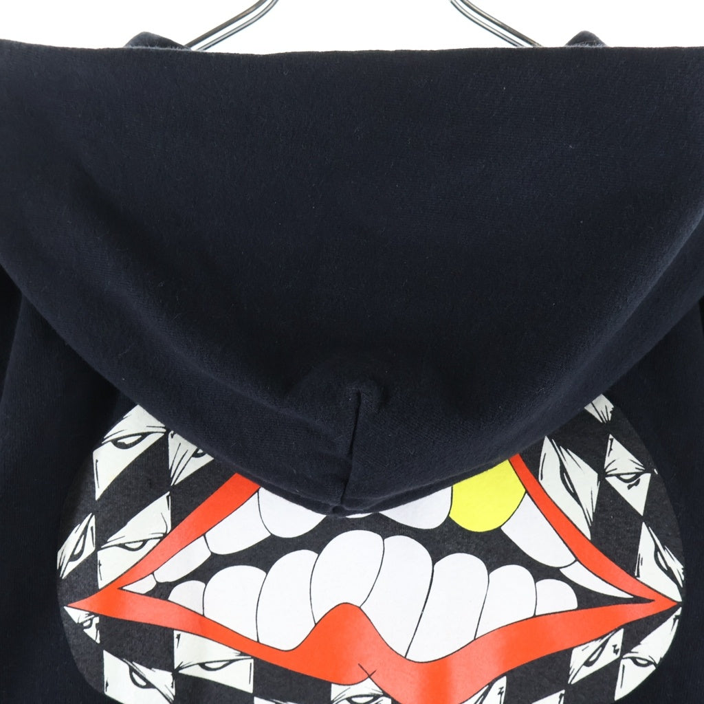 CHROME HEARTS(クロムハーツ) ×MATTY BOY 99 Eyes Chomper SWTSHRT PLVR マッティボーイ 99アイズ 袖フローラル プルオーバーパーカー ブラック