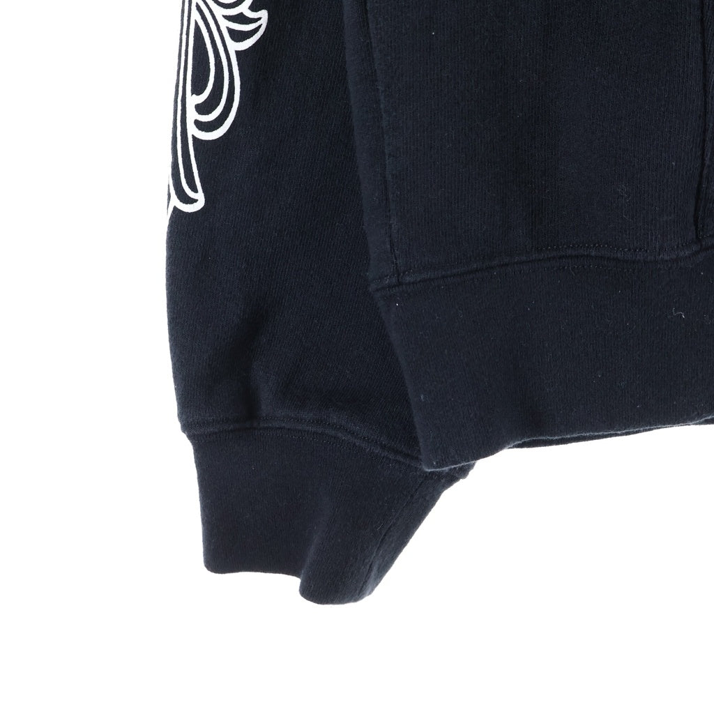 CHROME HEARTS(クロムハーツ) ×MATTY BOY 99 Eyes Chomper SWTSHRT PLVR マッティボーイ 99アイズ 袖フローラル プルオーバーパーカー ブラック