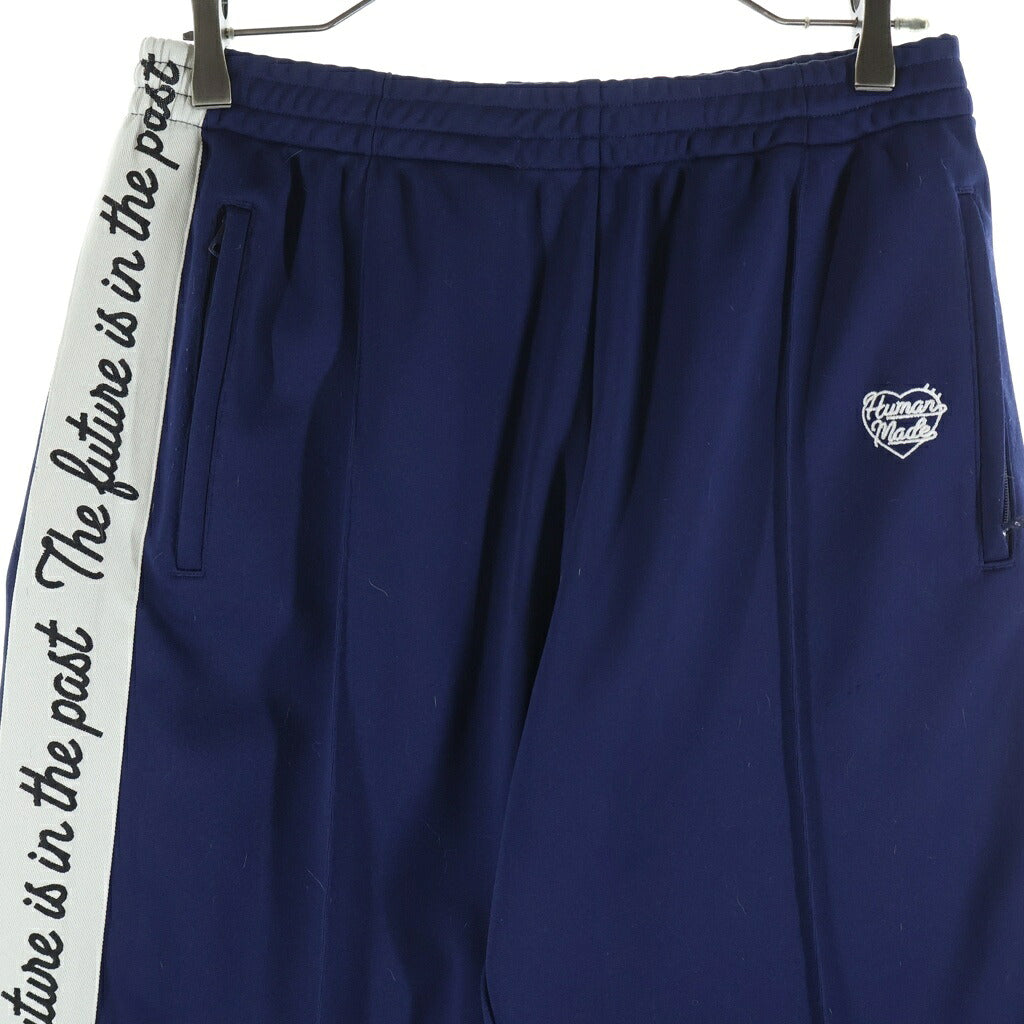 HUMAN MADE(ヒューマンメイド) サイドラインロゴ トラックパンツ ネイビー HM28PT023