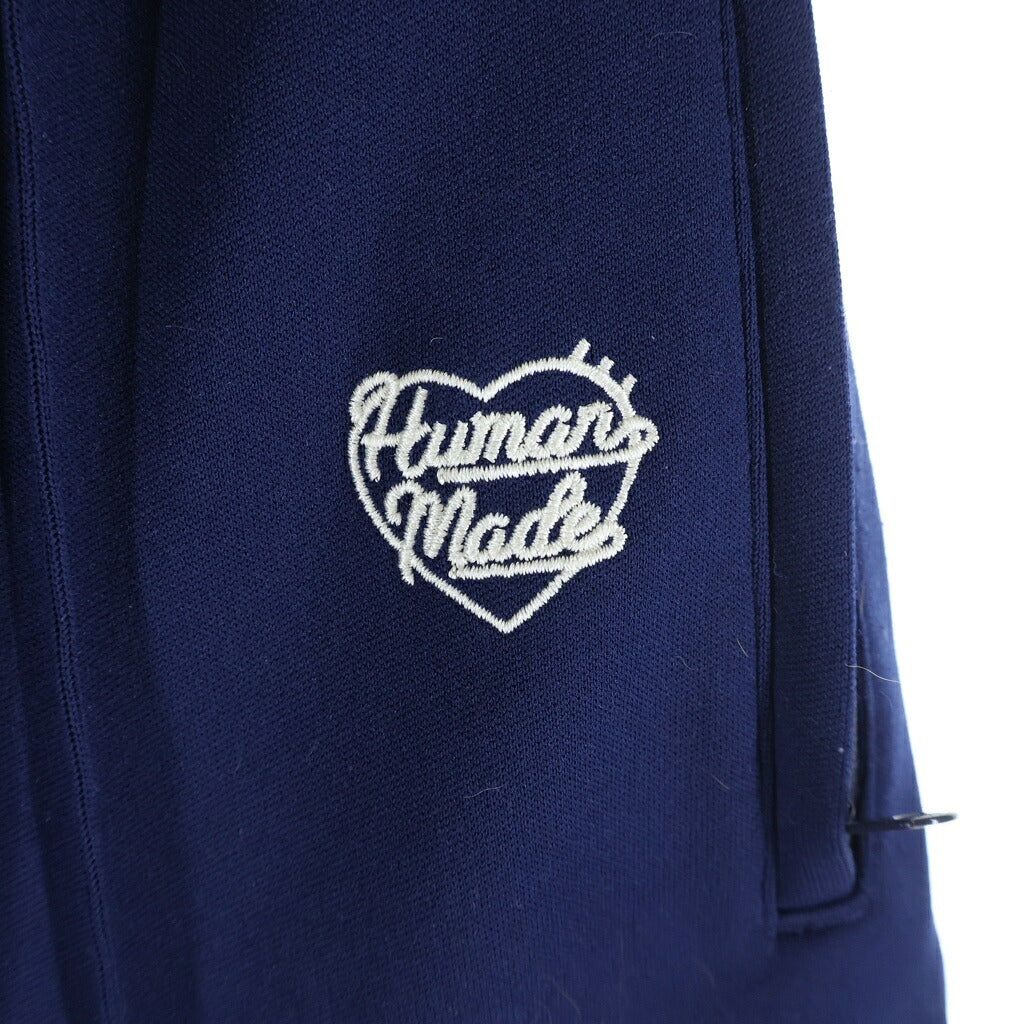 HUMAN MADE(ヒューマンメイド) サイドラインロゴ トラックパンツ ネイビー HM28PT023
