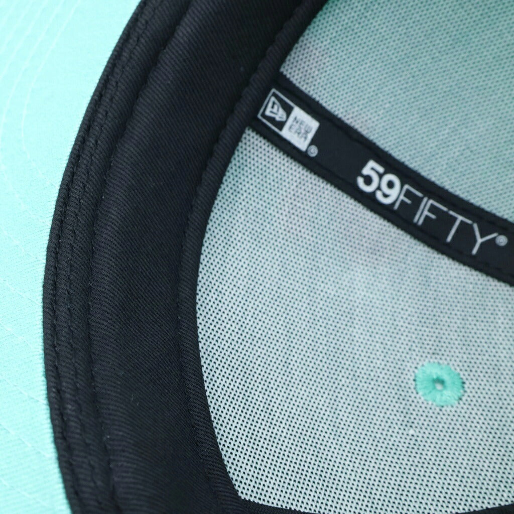 WIND AND SEA(ウィンダンシー) ×NEW ERA ×It's a living Low Profile 59 FIFTY CAP プロフィール59 フィフティーキャップ 両面ロゴ刺繍 ベースボールキャップ 帽子 ライトブルー