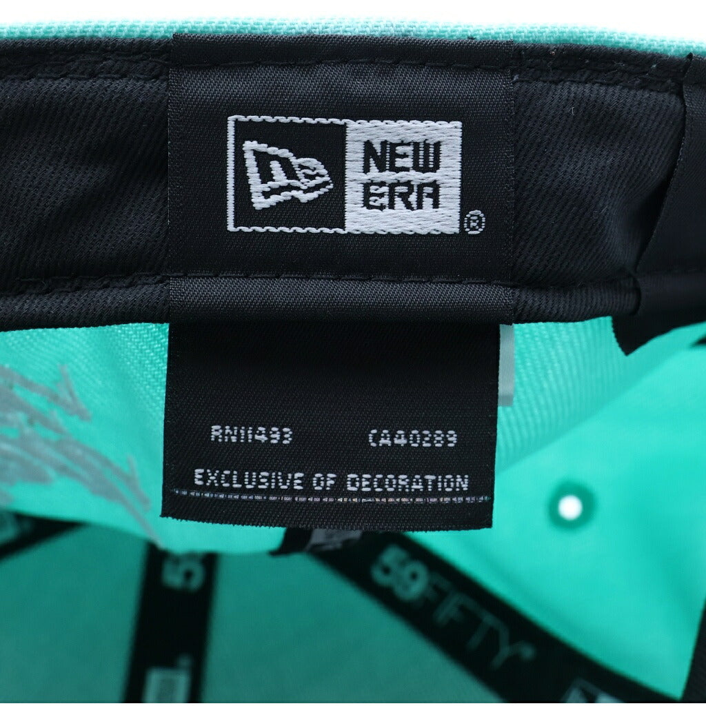 WIND AND SEA(ウィンダンシー) ×NEW ERA ×It's a living Low Profile 59 FIFTY CAP プロフィール59 フィフティーキャップ 両面ロゴ刺繍 ベースボールキャップ 帽子 ライトブルー
