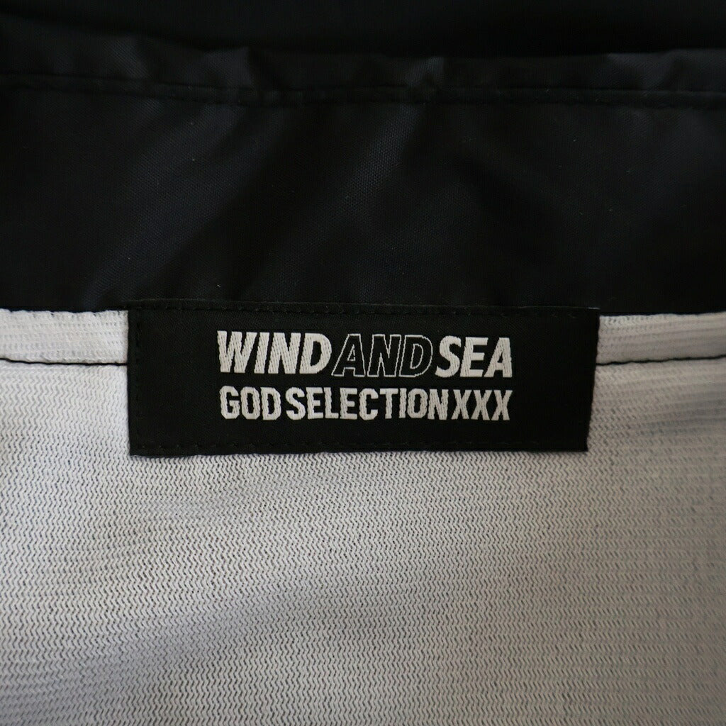GOD SELECTION XXX(ゴッドセレクショントリプルエックス) × WIND AND SEA NYLON COACH JACKET ウィンダンシー ナイロンコーチジャケット ブラック