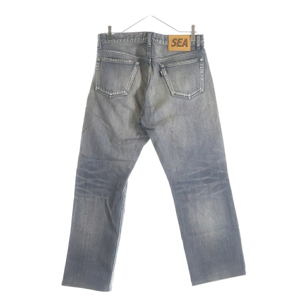 WIND AND SEA(ウィンダンシー) Denim Pants ダメージ加工 デニムパンツ グレー WDS-O-FAL-24-Q1-PT-06