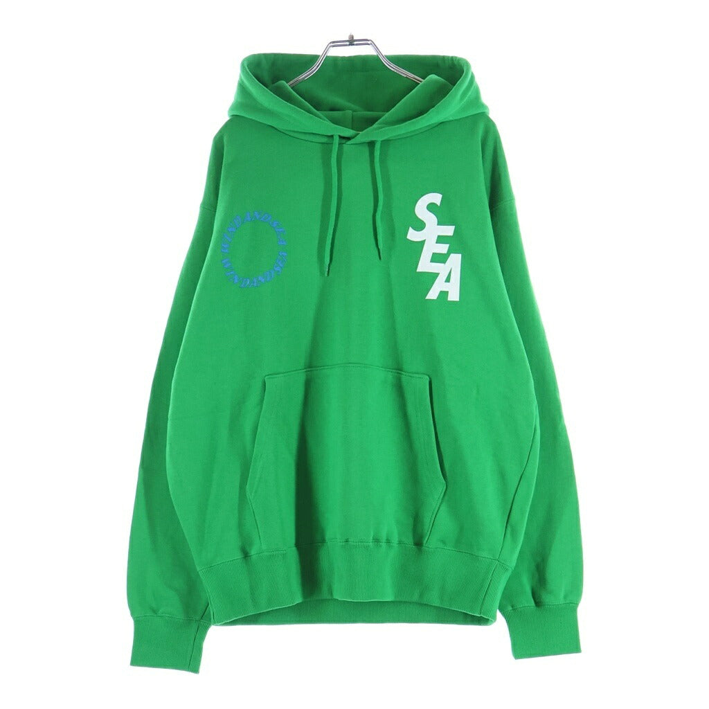WIND AND SEA(ウィンダンシー) Pull Over Hoodie プルオーバーパーカー コットン グリーン WDS-Y&S-01