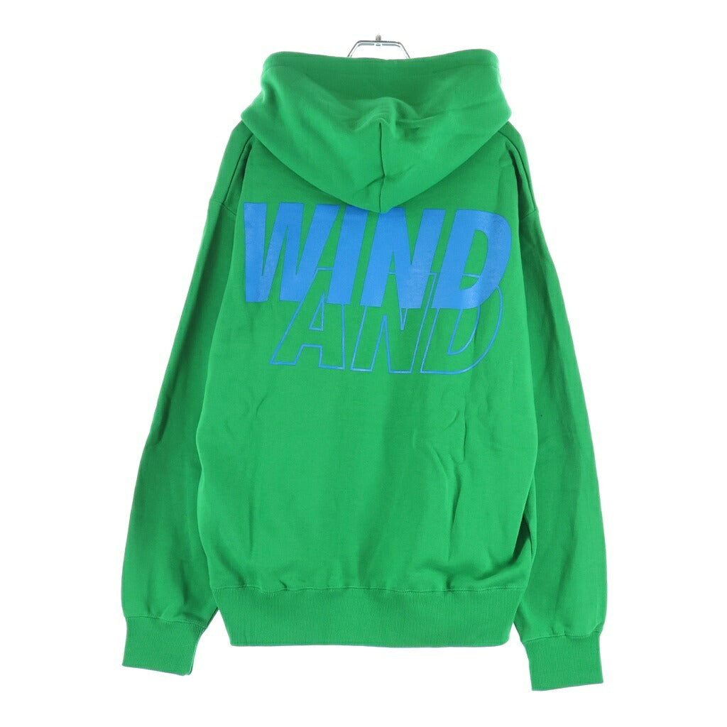 WIND AND SEA(ウィンダンシー) Pull Over Hoodie プルオーバーパーカー コットン グリーン WDS-Y&S-01
