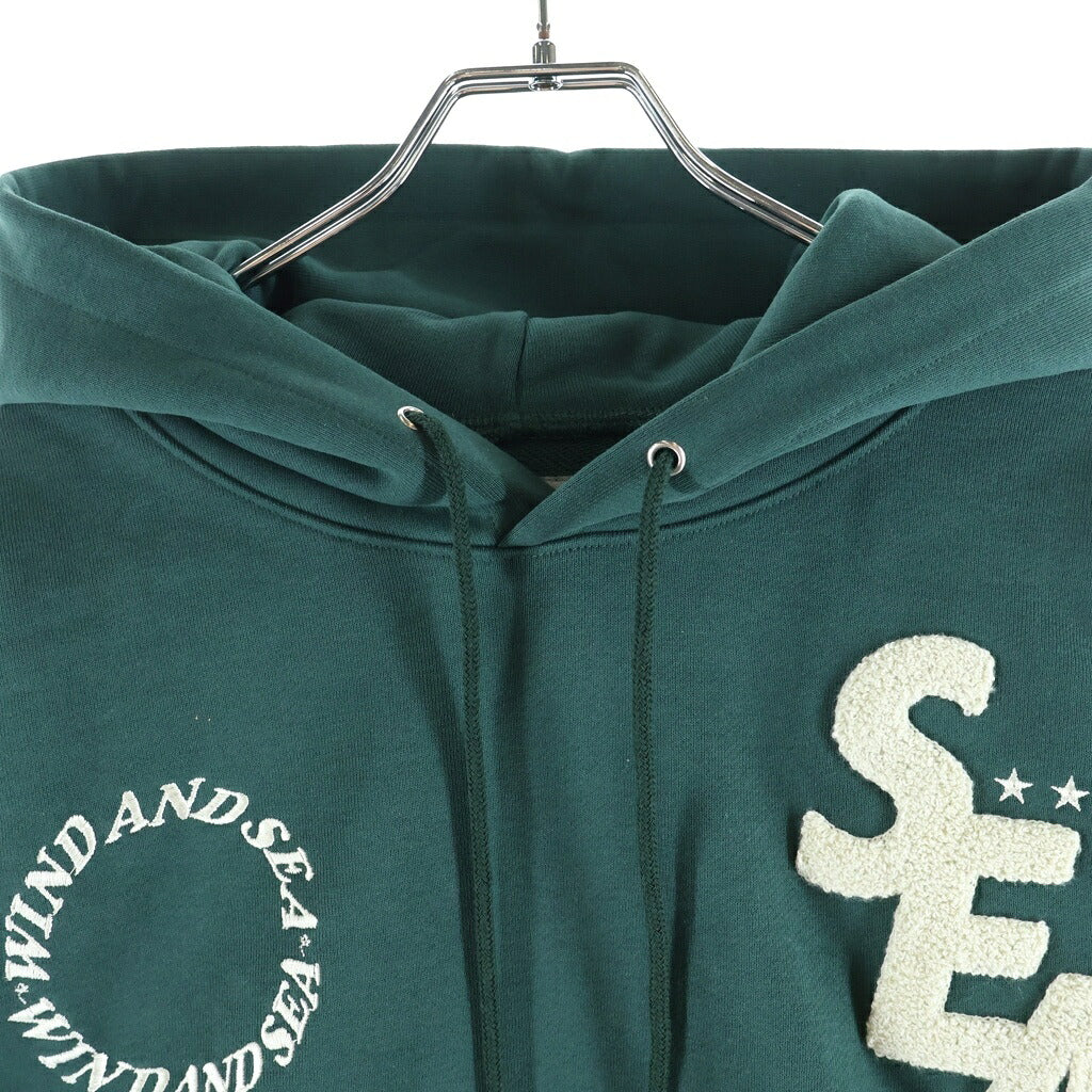 WIND AND SEA(ウィンダンシー) Wind and beyouth hoodie ウィンド アンド ベイルート プルオーバーパーカー グリーン WDS-BYT-RS-04