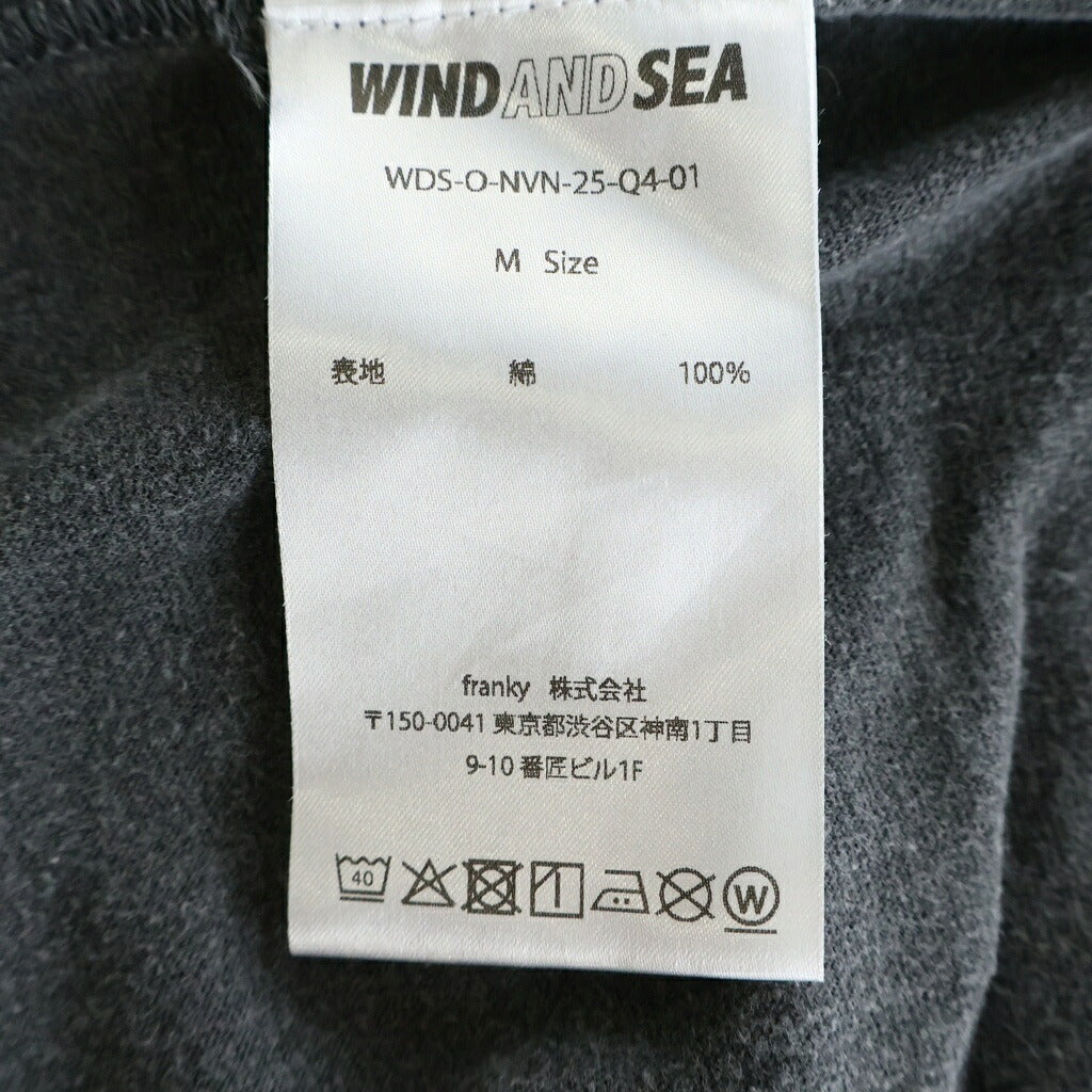 WIND AND SEA(ウィンダンシー) 25SS ×NIRVANA SMILEY TEE ニルヴァーナ スマイリー 半袖Tシャツ 半袖カットソー グレー WDS-O-NVN-25-Q4-01