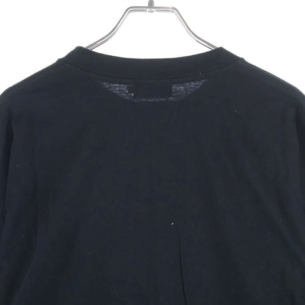 HYSTERIC GLAMOUR(ヒステリックグラマー) 20AW×WIND AND SEA 長袖カットソー フロントロゴ 袖プリント ブラック 02203CL14