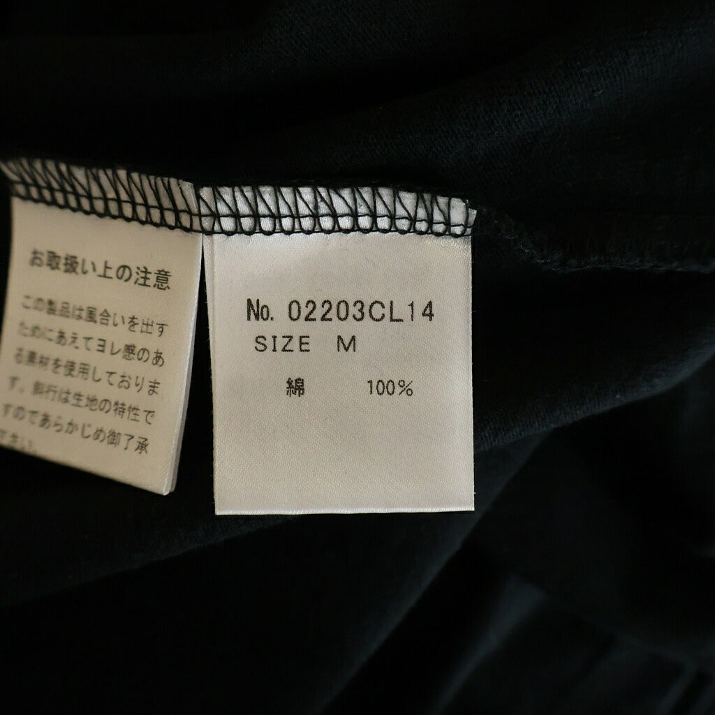 HYSTERIC GLAMOUR(ヒステリックグラマー) 20AW×WIND AND SEA 長袖カットソー フロントロゴ 袖プリント ブラック 02203CL14