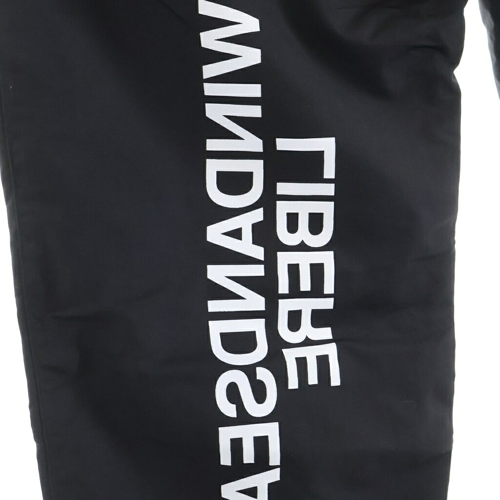 LIBERE(リベーレ) ×WIND AND SEA NYLON PANTS ナイロンパンツ フロントロゴプリント ブラック