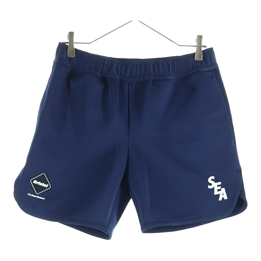 F.C.R.B./F.C.Real Bristol/FCRB(エフシーアールビー/エフシーレアルブリストル) 22SS×WIND AND SEA TECH JERSEY EASY SHORT テック ジャージー イージーショーツ ハーフパンツ ネイビー FCRB-WDS-22S-09