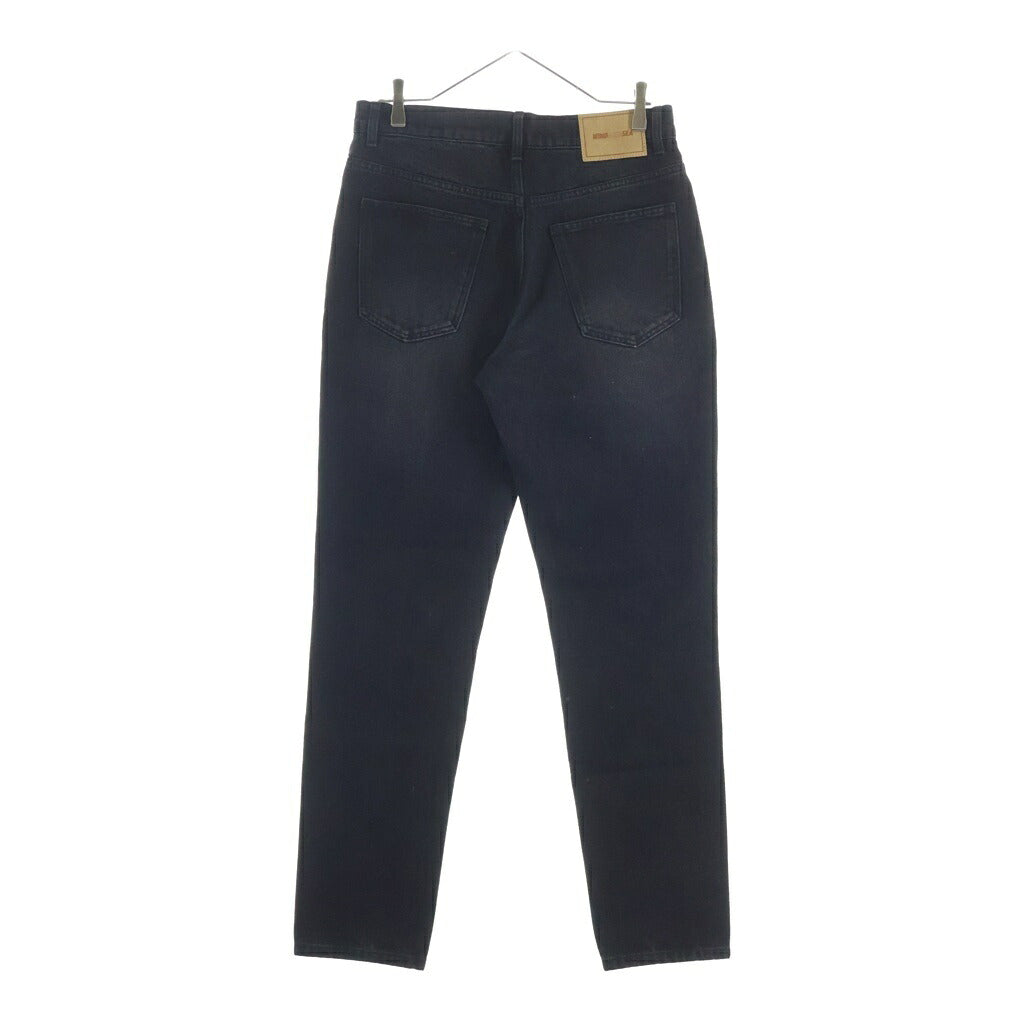 WIND AND SEA(ウィンダンシー) ×HYSTERIC GLAMOUR DAMAGED SKINNY DENIM PANTS ダメージスキニーデニムパンツダメージ加工 フロント刺繍 ブラック WDS-C-HYS-23-AP-Q1-06
