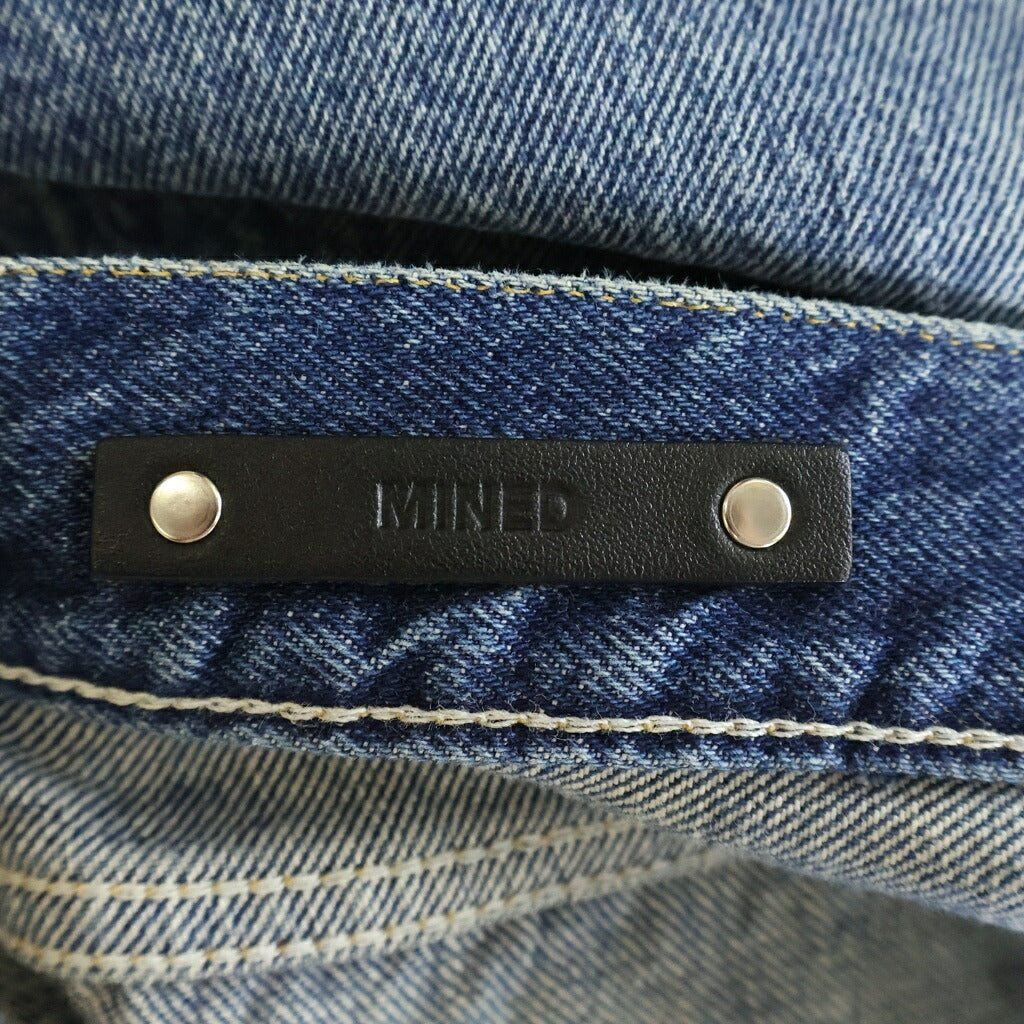 WIND AND SEA(ウィンダンシー) × MINEDENIM L.Straight 5pocket USS マインデニム ダメージ加工 デニムパンツ インディゴ 24MND-WAS002-86-322