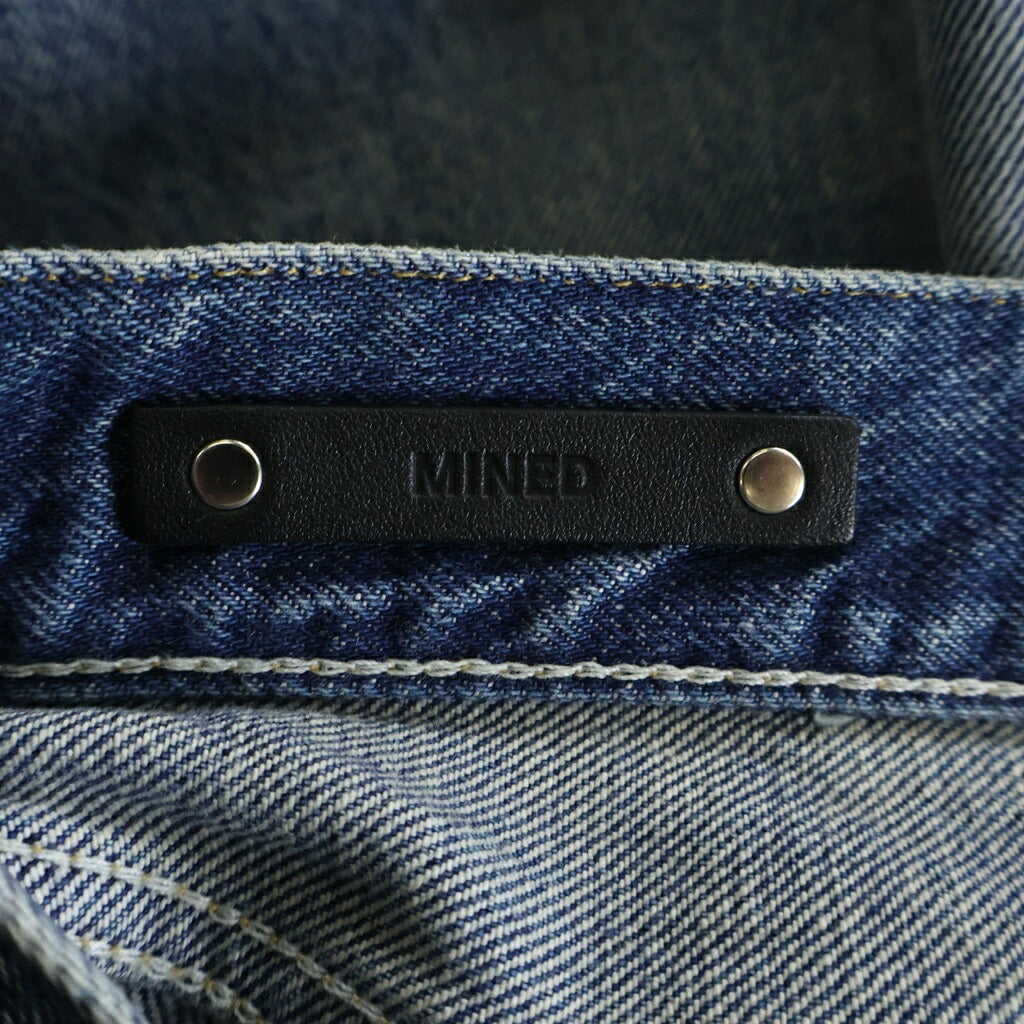 WIND AND SEA(ウィンダンシー) × MINEDENIM L.Straight 5pocket USS マインデニム ダメージ加工 デニムパンツ インディゴ 24MND-WAS002-86-302
