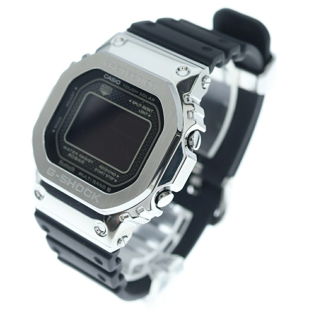 CASIO G-SHOCK(カシオ ジーショック) FULL METAL デジタル 腕時計 スマートフォンリンク メタル ブラック/シルバー GMW-B5000-1JF