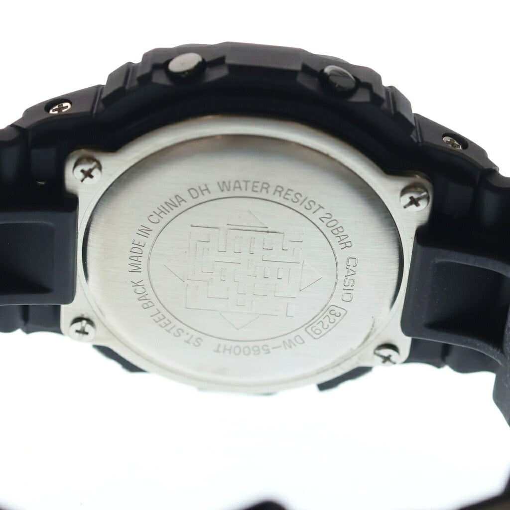CASIO G-SHOCK(カシオ ジーショック) ×布袋寅泰 35周年 GUITARHYTHM ギタリズム模様 デジタル 腕時計 ブラック/ホワイト DW-5600HT