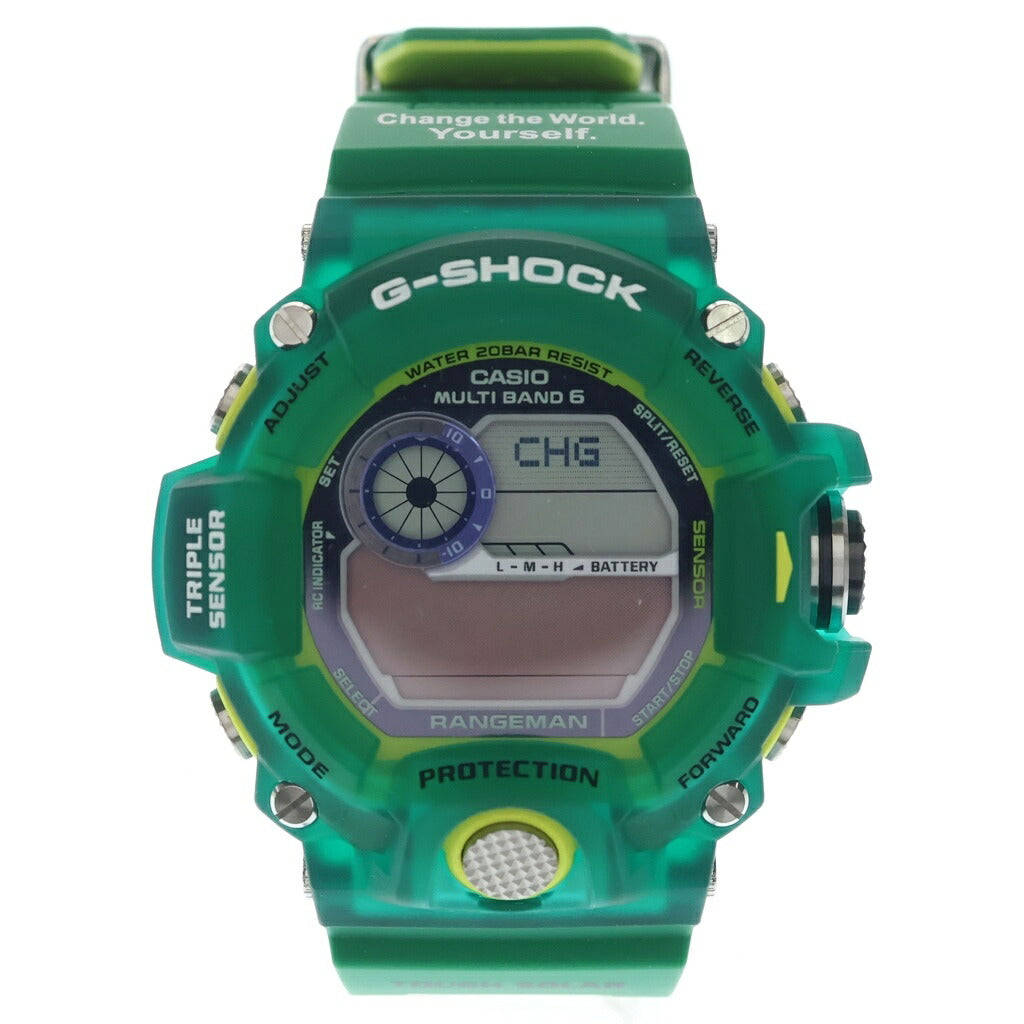 CASIO G-SHOCK(カシオ ジーショック) EARTHWATCH RANGEMAN アースウォッチ レンジマン デジタル 腕時計 ソーラー グリーン GW9401-KJ