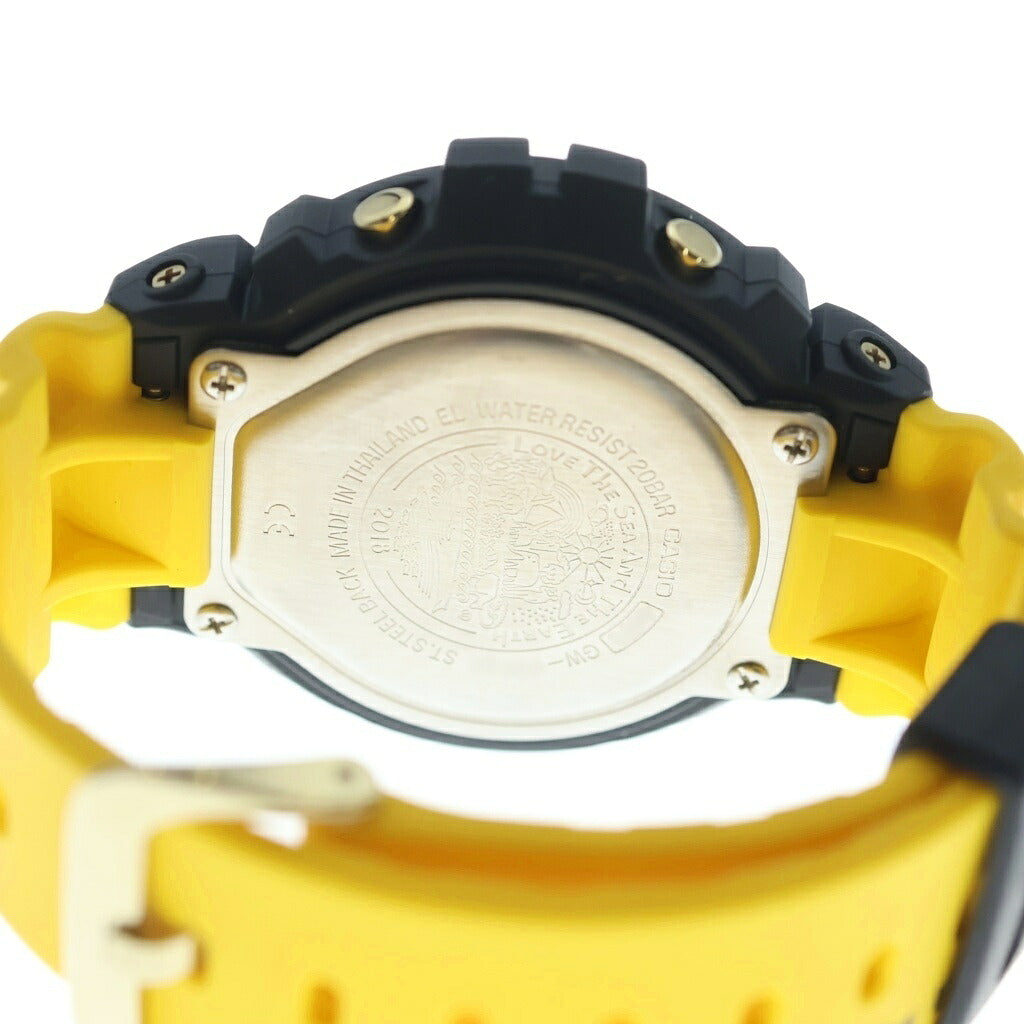 CASIO G-SHOCK(カシオ ジーショック) Love The Sea And Earth イルカクジラ デジタル 腕時計 タフソーラー ブラック/イエロー GW-6902K