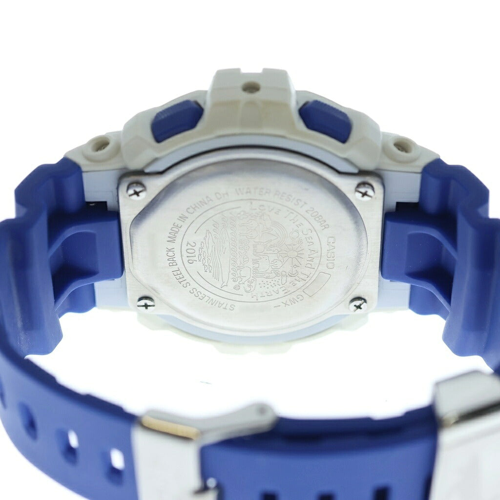 CASIO G-SHOCK(カシオ ジーショック) Love The Sea And Earth イルカクジラ デジタル 腕時計 タフソーラー ホワイト GWX-8903K