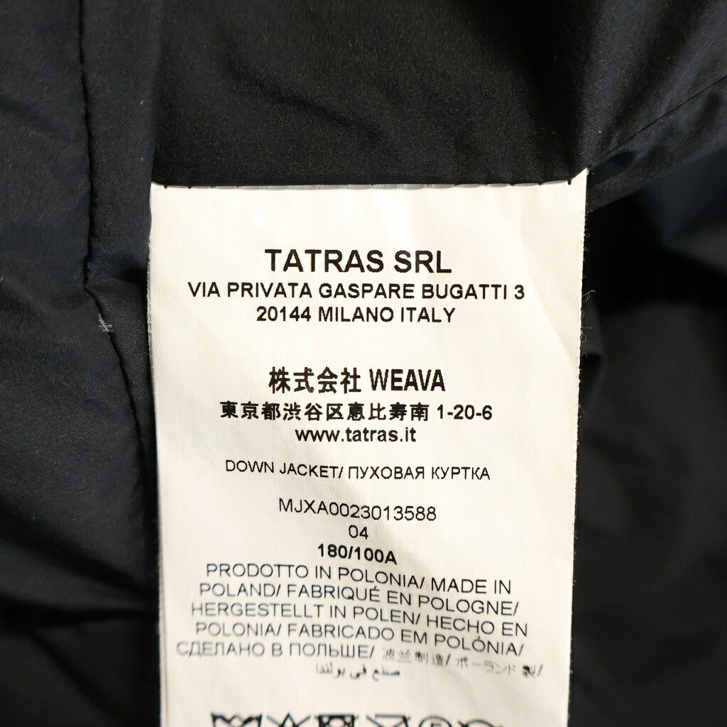 TATRAS(タトラス) TARO タロ フード切り替えダウンジャケット アウター ブラック MJXA0023013588