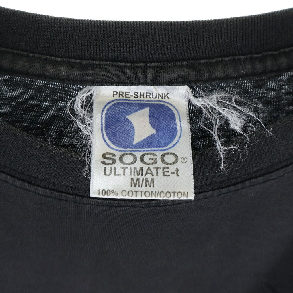 VINTAGE(ヴィンテージ) BEATLES BACK IN THE U.S.S.R. プリント 半袖Tシャツ LT-909 SOGOボディ ブラック