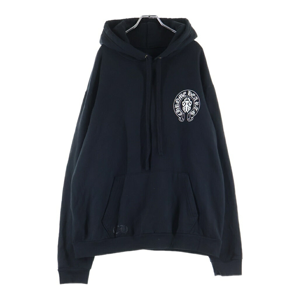 CHROME HEARTS(クロムハーツ) AMERICAN FLAG HOODED SWEAT アメリカンフラッグ プルオーバー パーカー ブラック