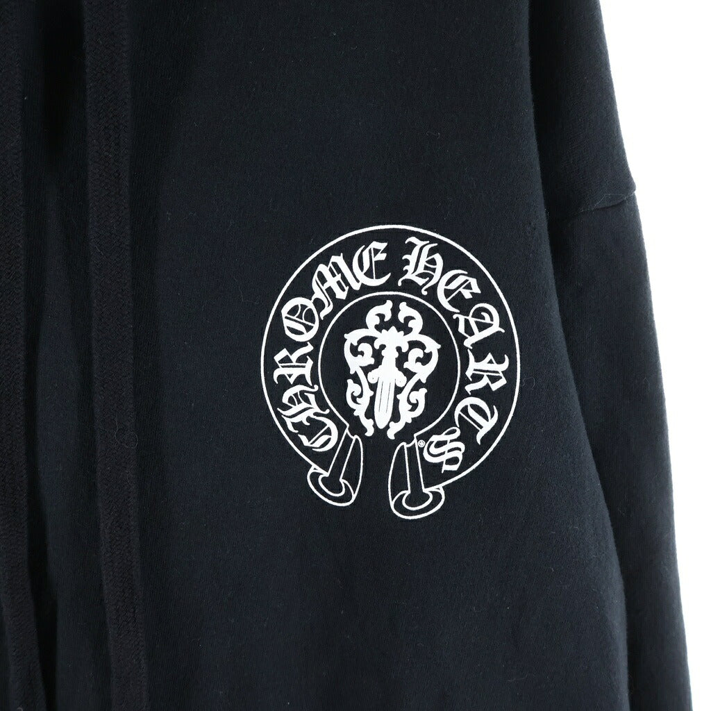 CHROME HEARTS(クロムハーツ) AMERICAN FLAG HOODED SWEAT アメリカンフラッグ プルオーバー パーカー ブラック