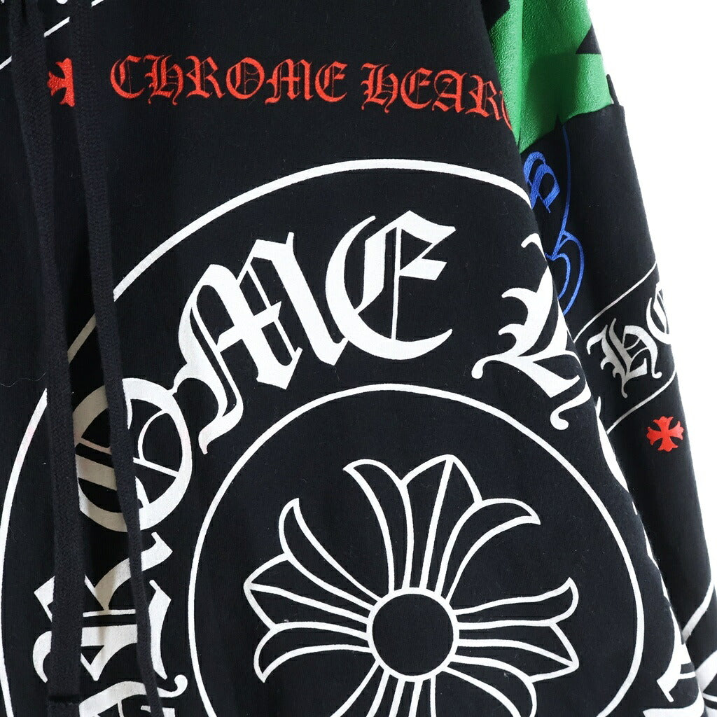 CHROME HEARTS(クロムハーツ) STENCIL HOODIE ステンシルプリント総柄プルオーバーパーカー