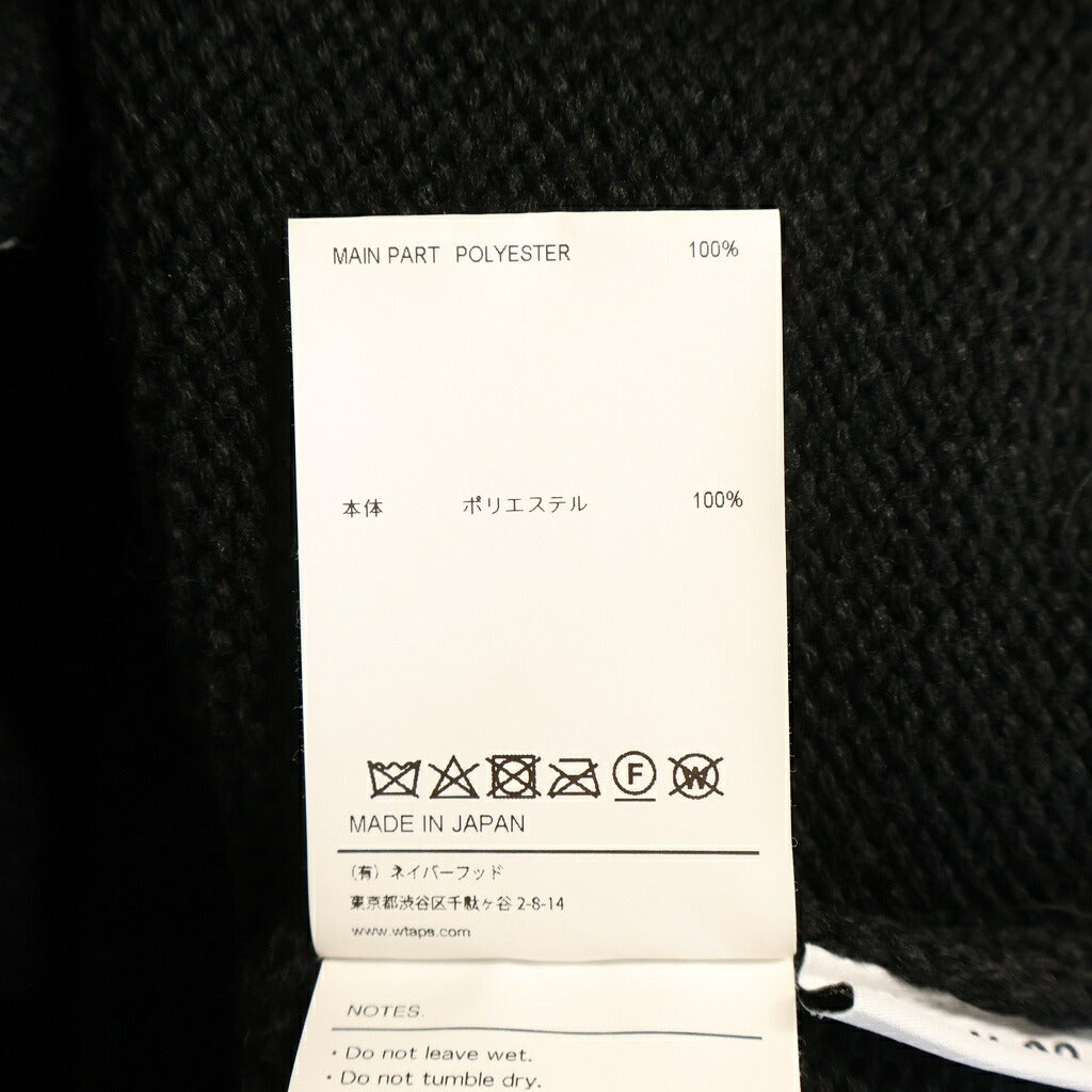 WTAPS(ダブルタップス) 24AW WTAPS SIGN SWEATER 天竺編み クルーネックニット セーター ブラック 242MADT-KNM04