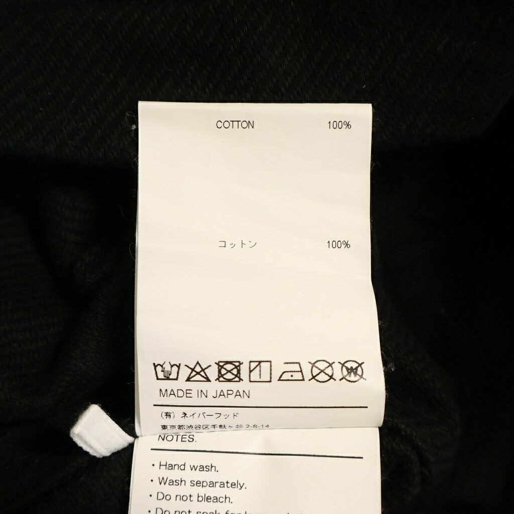 WTAPS(ダブルタップス) 23AW DECK 02 LS / COTTON. TWILL コットン ダブルポケット 長袖シャツ ブラック 232TQDT-SHM03